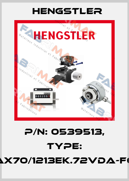 p/n: 0539513, Type: AX70/1213EK.72VDA-F0 Hengstler