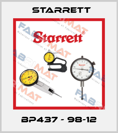 BP437 - 98-12 Starrett