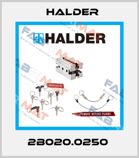 2B020.0250  Halder