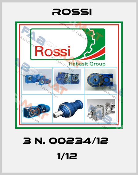 3 N. 00234/12   1/12  Rossi