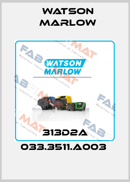 313D2A 033.3511.A003  Watson Marlow