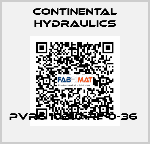 PVR6 10B10-RF-0-36  Continental Hydraulics