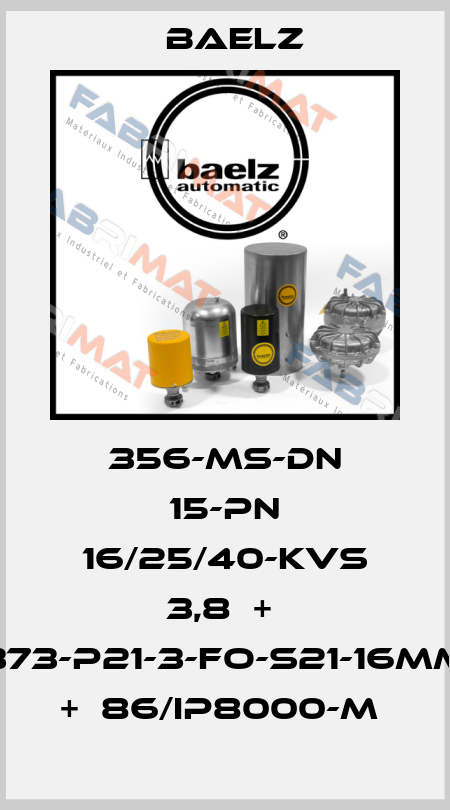 356-MS-DN 15-PN 16/25/40-KVS 3,8  +  373-P21-3-FO-S21-16MM  +  86/IP8000-M  Baelz