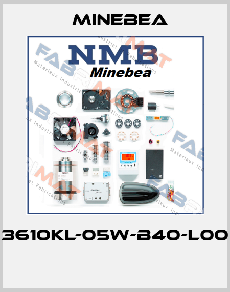 3610KL-05W-B40-L00  Minebea