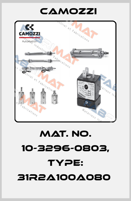 Mat. No. 10-3296-0803, Type: 31R2A100A080  Camozzi