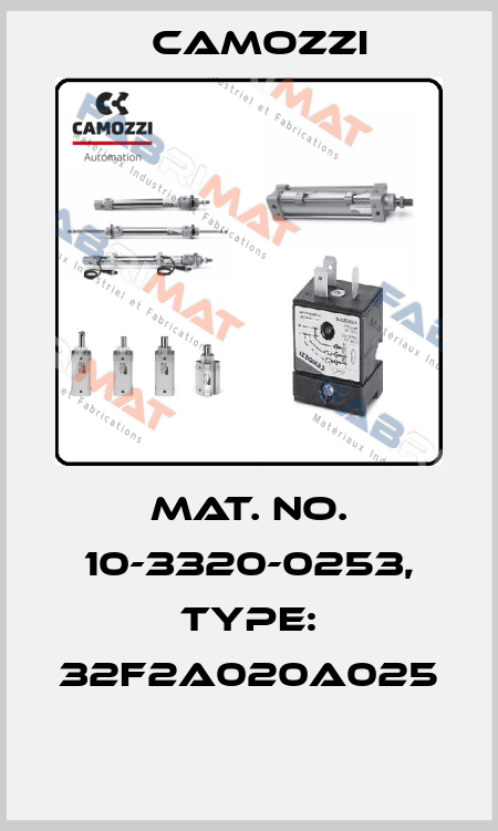 Mat. No. 10-3320-0253, Type: 32F2A020A025  Camozzi