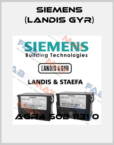 AGR4 502 1131 0 Siemens (Landis Gyr)