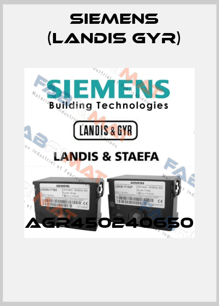 AGR450240650  Siemens (Landis Gyr)