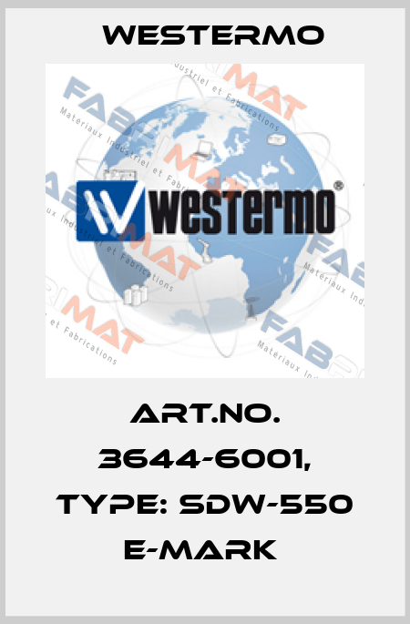 Art.No. 3644-6001, Type: SDW-550 E-mark  Westermo