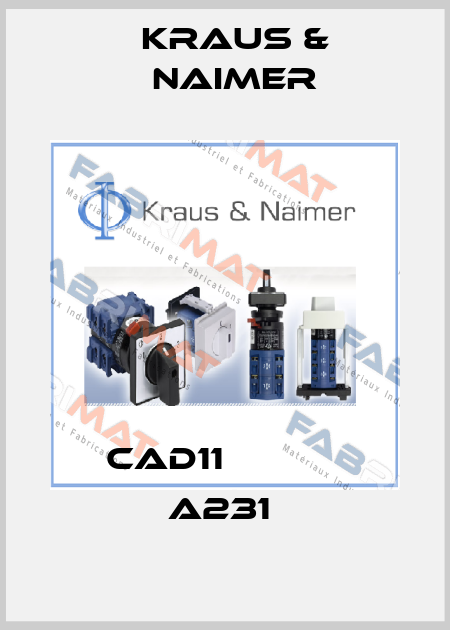 CAD11 СХЕМА A231  Kraus & Naimer