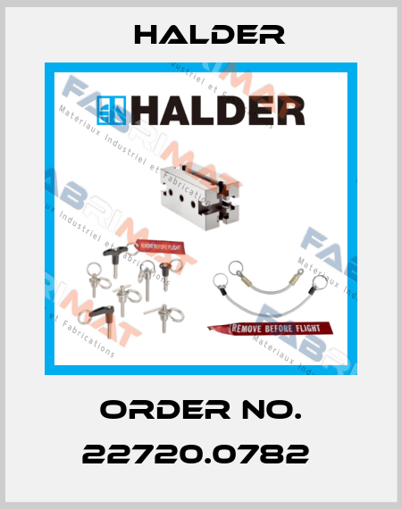 Order No. 22720.0782  Halder