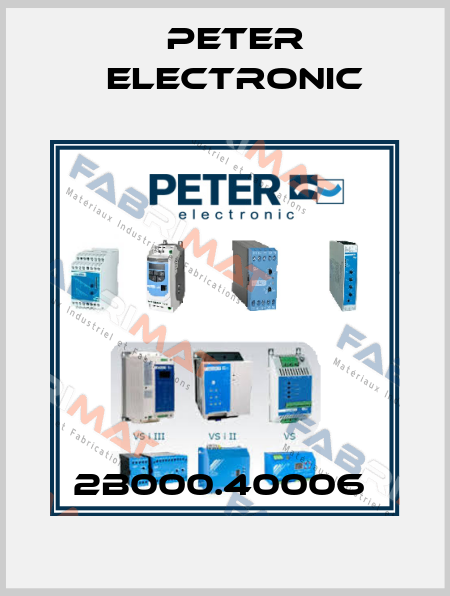 2B000.40006  Peter Electronic