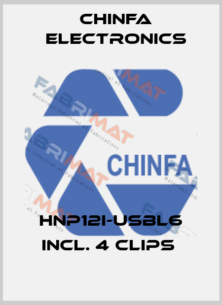 HNP12I-USBL6 incl. 4 clips  Chinfa Electronics