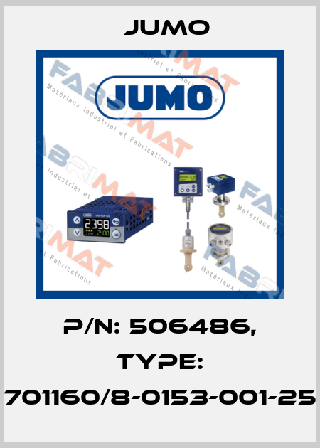 p/n: 506486, Type: 701160/8-0153-001-25 Jumo