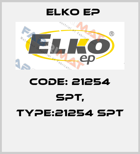 Code: 21254 SPT, Type:21254 SPT  Elko EP