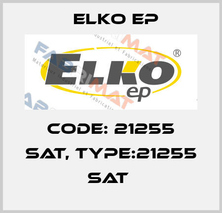 Code: 21255 SAT, Type:21255 SAT  Elko EP