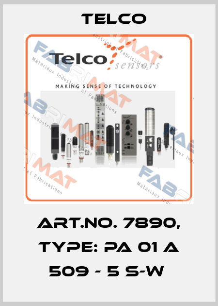Art.No. 7890, Type: PA 01 A 509 - 5 S-W  Telco