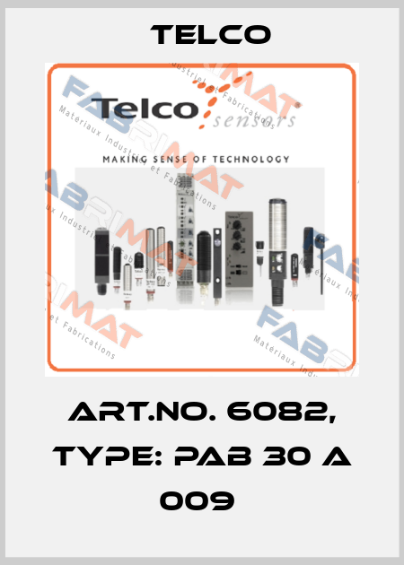 Art.No. 6082, Type: PAB 30 A 009  Telco