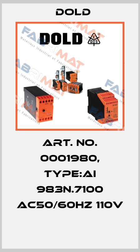 Art. No. 0001980, Type:AI 983N.7100 AC50/60HZ 110V  Dold