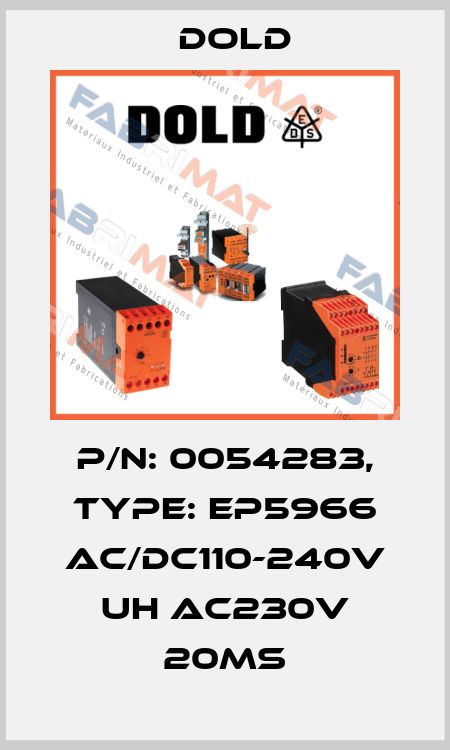 p/n: 0054283, Type: EP5966 AC/DC110-240V UH AC230V 20MS Dold