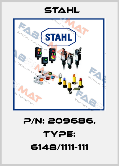 P/N: 209686, Type: 6148/1111-111 Stahl