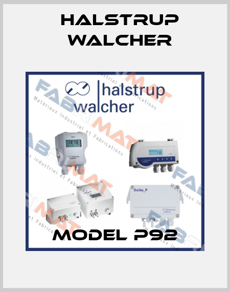 Model P92 Halstrup Walcher