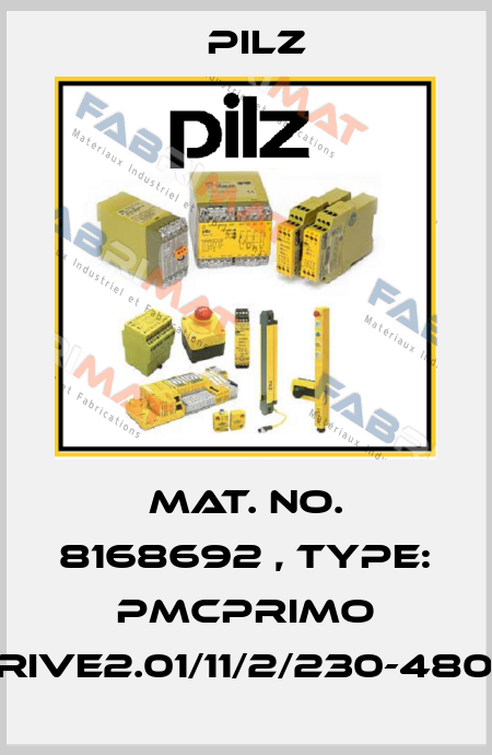 Mat. No. 8168692 , Type: PMCprimo Drive2.01/11/2/230-480V Pilz