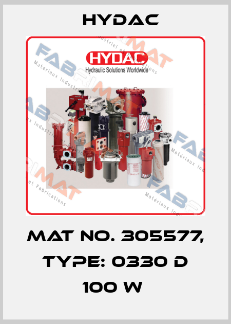 Mat No. 305577, Type: 0330 D 100 W  Hydac