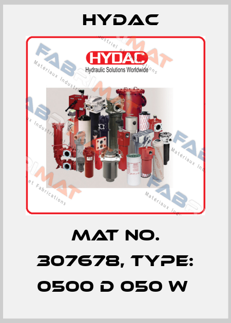 Mat No. 307678, Type: 0500 D 050 W  Hydac