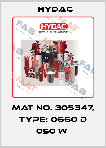 Mat No. 305347, Type: 0660 D 050 W  Hydac