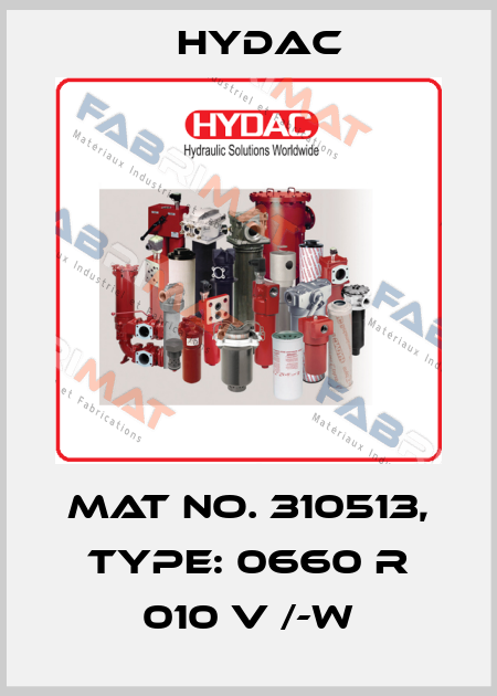 Mat No. 310513, Type: 0660 R 010 V /-W Hydac