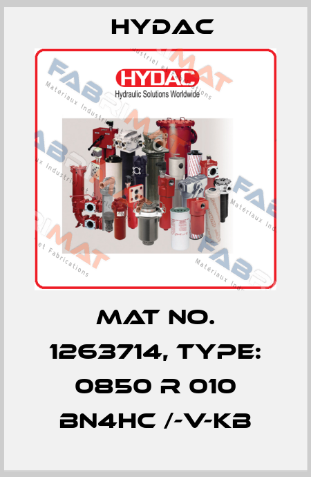 Mat No. 1263714, Type: 0850 R 010 BN4HC /-V-KB Hydac
