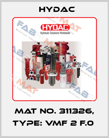 Mat No. 311326, Type: VMF 2 F.0  Hydac