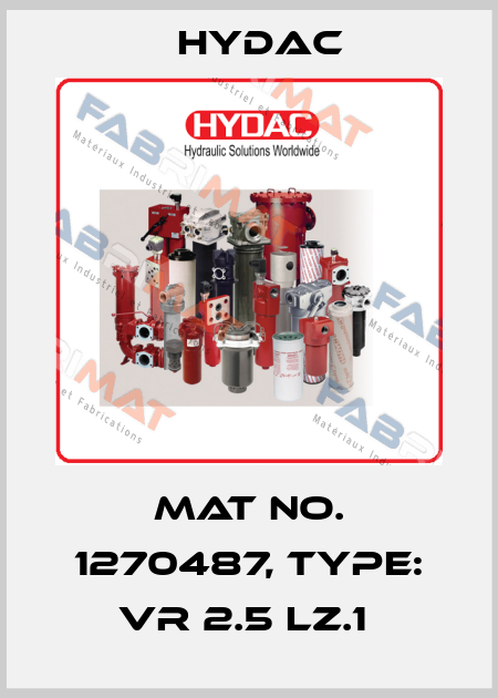 Mat No. 1270487, Type: VR 2.5 LZ.1  Hydac