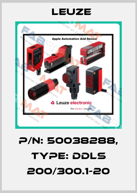 p/n: 50038288, Type: DDLS 200/300.1-20 Leuze