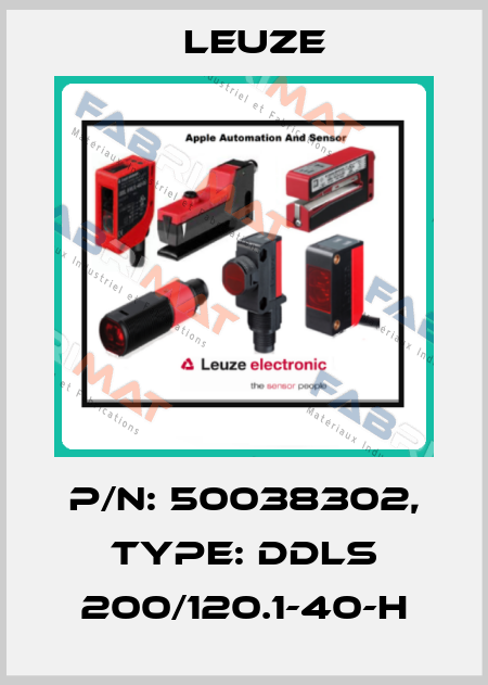 p/n: 50038302, Type: DDLS 200/120.1-40-H Leuze