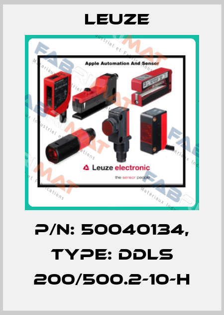 p/n: 50040134, Type: DDLS 200/500.2-10-H Leuze
