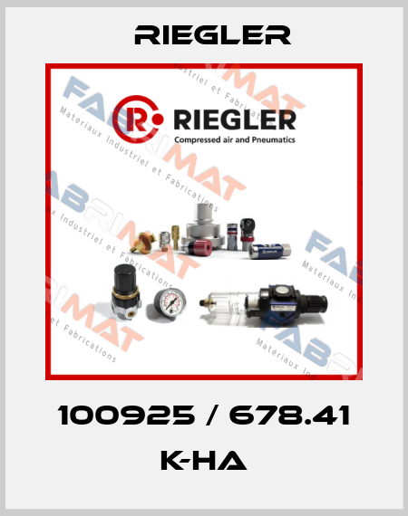 100925 / 678.41 K-HA Riegler