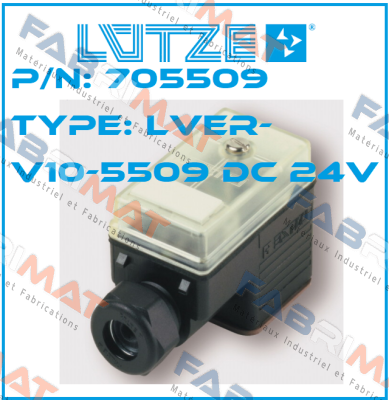 P/N: 705509 Type: LVER-V10-5509 DC 24V (pack x10) Luetze