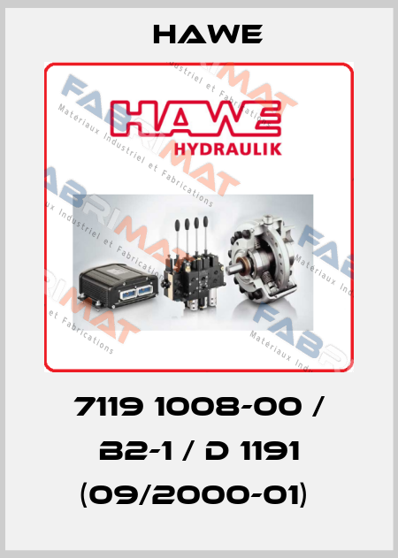 7119 1008-00 / B2-1 / D 1191 (09/2000-01)  Hawe