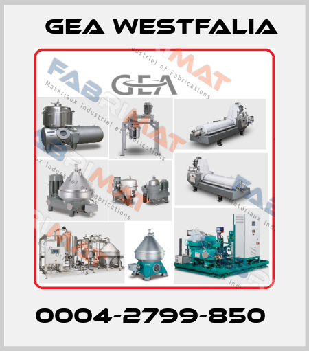 0004-2799-850  Gea Westfalia