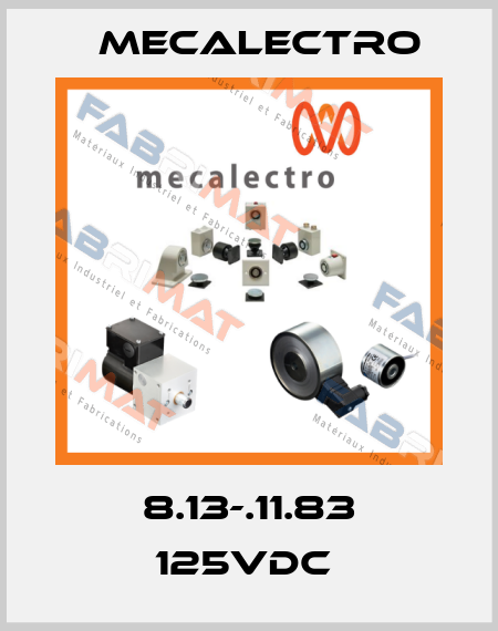 8.13-.11.83 125VDC  Mecalectro
