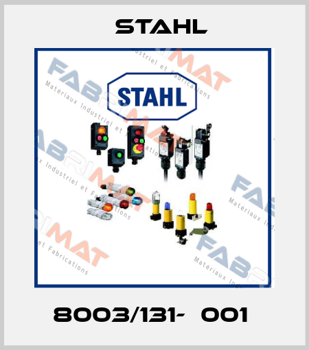 8003/131-‐001  Stahl