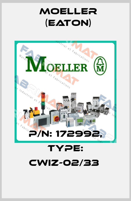 P/N: 172992, Type: CWIZ-02/33  Moeller (Eaton)