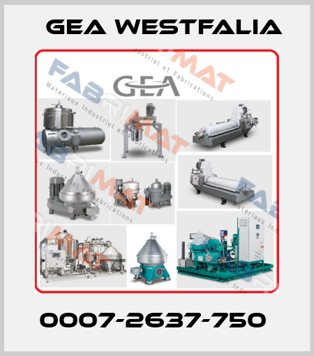 0007-2637-750  Gea Westfalia