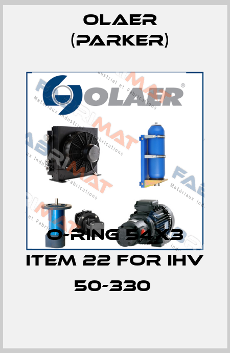 O-RING 54X3 ITEM 22 for IHV 50-330  Olaer (Parker)