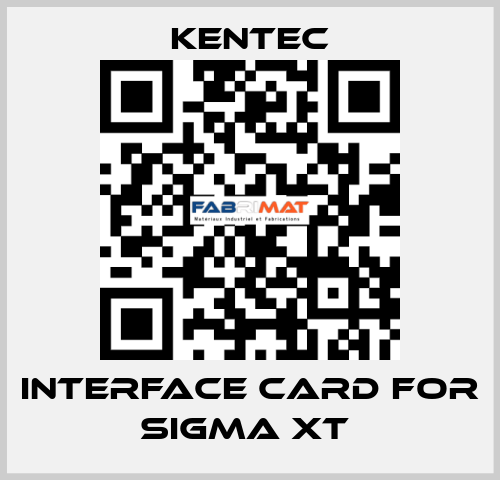 Interface Card For Sigma XT  Kentec
