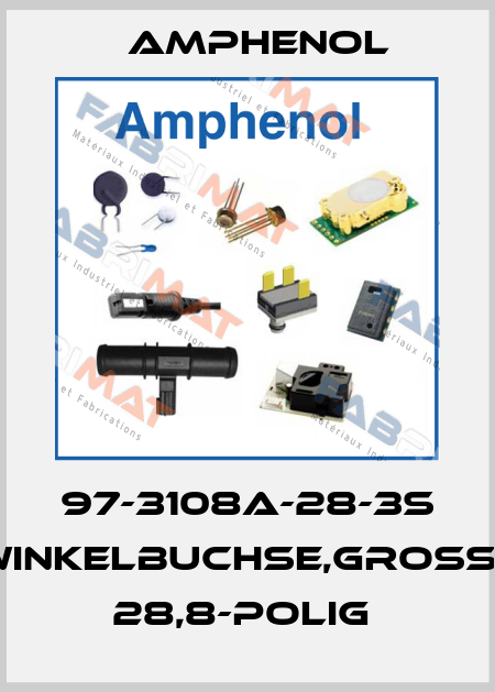 97-3108A-28-3S WINKELBUCHSE,GROßE 28,8-POLIG  Amphenol