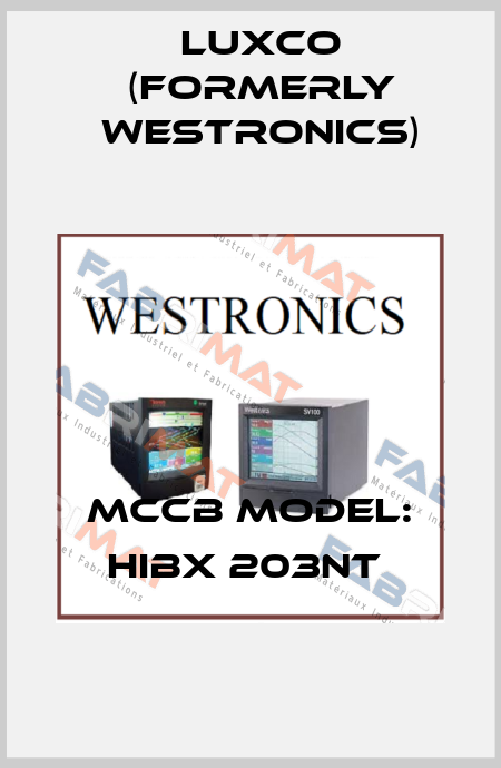 MCCB Model: HiBX 203NT  Luxco (formerly Westronics)