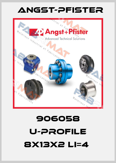 906058 U-PROFILE 8X13X2 LI=4  Angst-Pfister
